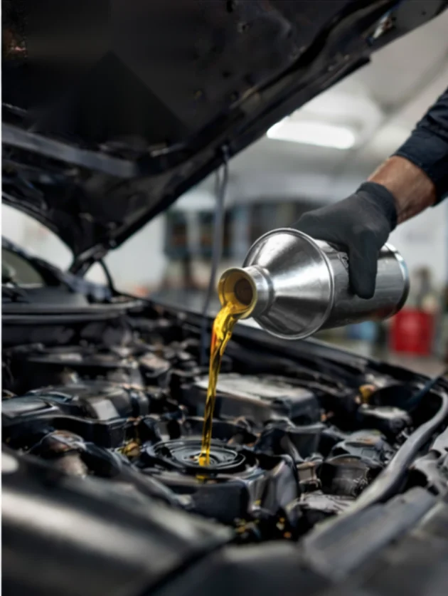 Service und Wartung im Motorraum